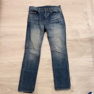 Saint Laurent Classic Blue Skinny Jeans for Men JU0025